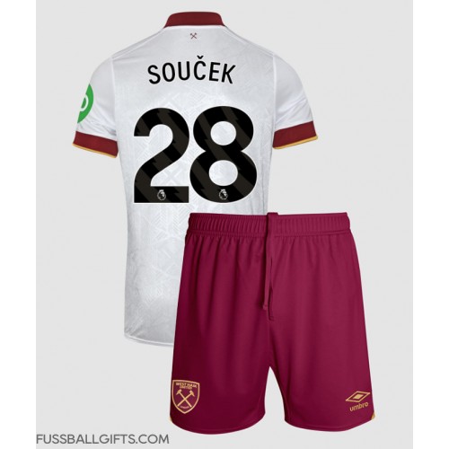 West Ham United Tomas Soucek #28 Fußballbekleidung 3rd trikot Kinder 2024-25 Kurzarm (+ kurze hosen)